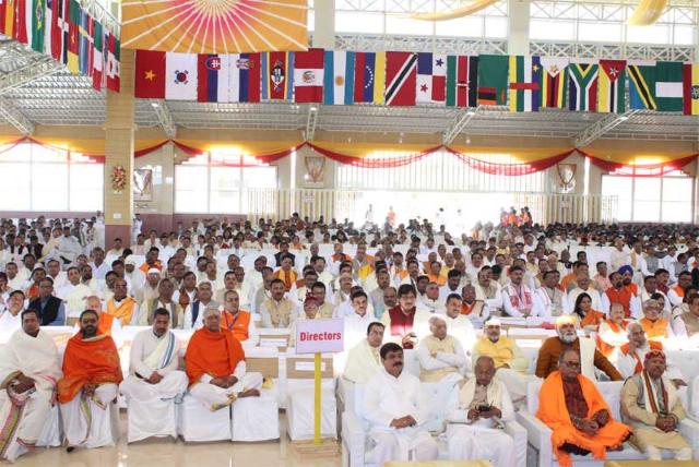 Audience at Maharishi Birth Centenary Year Fulfillment Celebration held on 11, 12 and 13 January 2018 at Gurudev Brahmanand Saraswati Ashram Bhopal