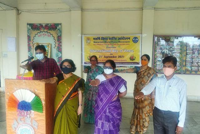 International Day of Peace celebrated on 21st September 2021 at MCEE Bhopal.