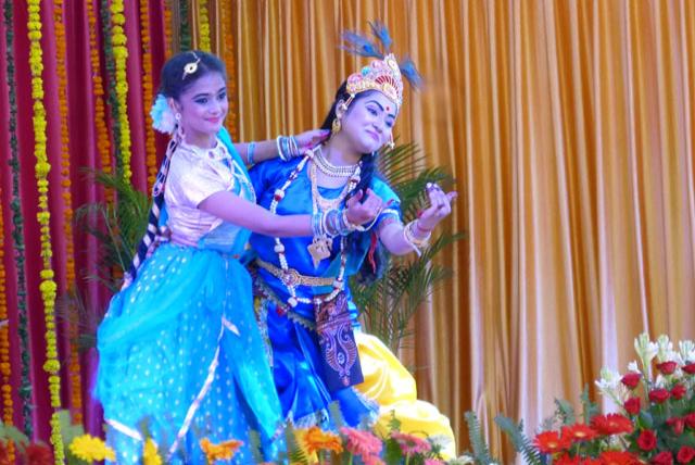 Group dance performance by students of Maharishi Vidya Mandir Silchar.