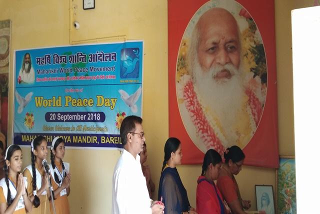 Celebration of Maharishi World Peace Day at MVM Bareilly we gracefully celebrated the occasion of Maharishi World Peace Movement.