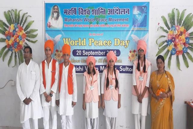 Celebration of Maharishi World Peace Day at MVM Sultanpur we gracefully celebrated the occasion of Maharishi World Peace Movement.