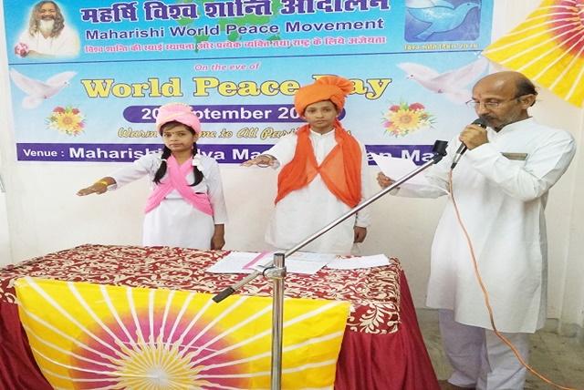 Celebration of Maharishi World Peace Day at MVM Jabalpur.4 we gracefully celebrated the occasion of Maharishi World Peace Movement.