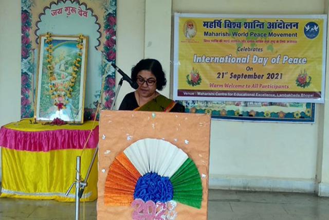 International Day of Peace celebrated on 21st September 2021 at MCEE Bhopal.