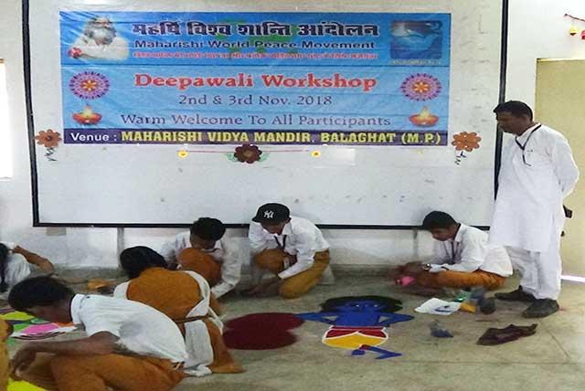 Diwali celebration at mvm balaghat. 