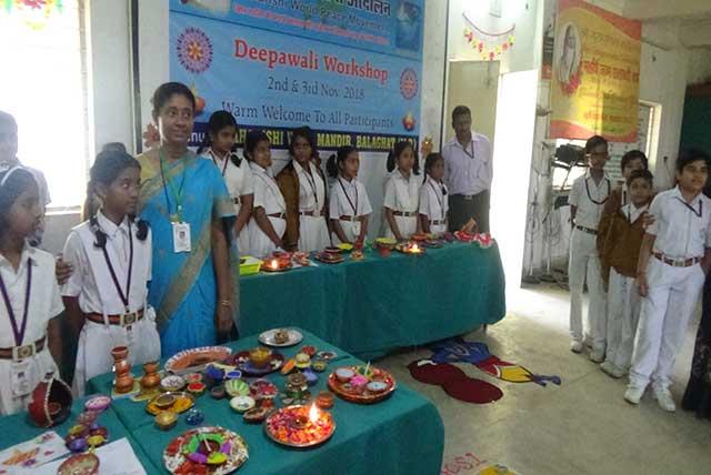 Diwali celebration at mvm balaghat. 