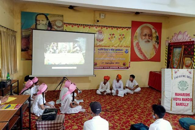 International Day of Peace celebrated on 21st September 2021 at MVM Bareilly.