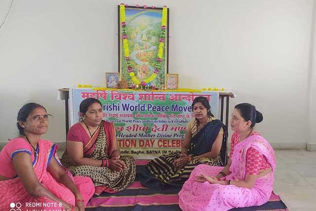 MVM Satna celebrated Foundation Day of Shahashra Sheersha Devi Mandal (Unit of Maharishi World Peace Movement) on the auspicious occasion of Shardiya Navratri Panchami  on 21st October 2020. 