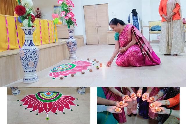 Sahasrasheersha Devi Mandal, female wing of Maharishi World Peace Movement, Bhopal chapter had a pre-Diwali celebration at Maharishi Vedic Sanskritik Kendra, Arera Colony with great enthusiasm. 